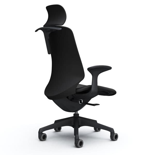 『受注生産品』オカムラ オフィスチェア スフィア EXハイバック ブラックボディ 固定肘 座調節無 ハンガー付 ホローウレタンキャスター リネット CT2HFA FR [3]