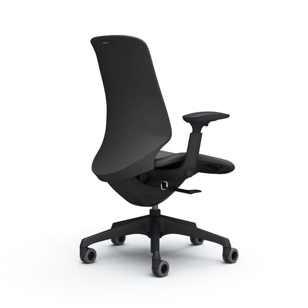 『受注生産品』オカムラ オフィスチェア スフィア ハイバック ブラックボディ 可動肘 座調節無 ホローウレタンキャスター インターロック CT4CFA FX [3]