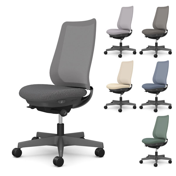 【ポイント10倍】オカムラ オフィスチェア ポータム スタンダードバック ダークグレーフレーム 背メッ..