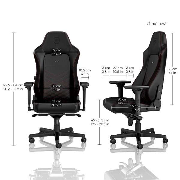 noblechairs ゲーミングチェア HERO レッド NBL-HRO-PU-BRD-SGL [2]