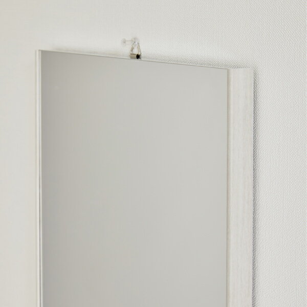 リフェクスミラー エア・ミニ W30×H60cm ホワイト RMA-1 WH [ 割れない 軽量 軽い フィルムミラー 姿見 全身鏡 全身ミラー 安全 壁面設置 ]