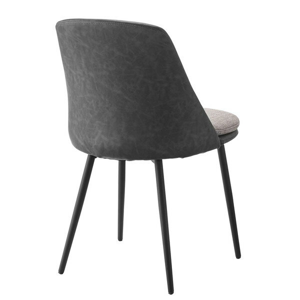 東谷 アファブル チェア ダークグレー PC-362DGY [ ダイニング ダイニングチェア リビング テレワーク 巣ごもり 北欧 おしゃれ レザー ファブリック ] [3]