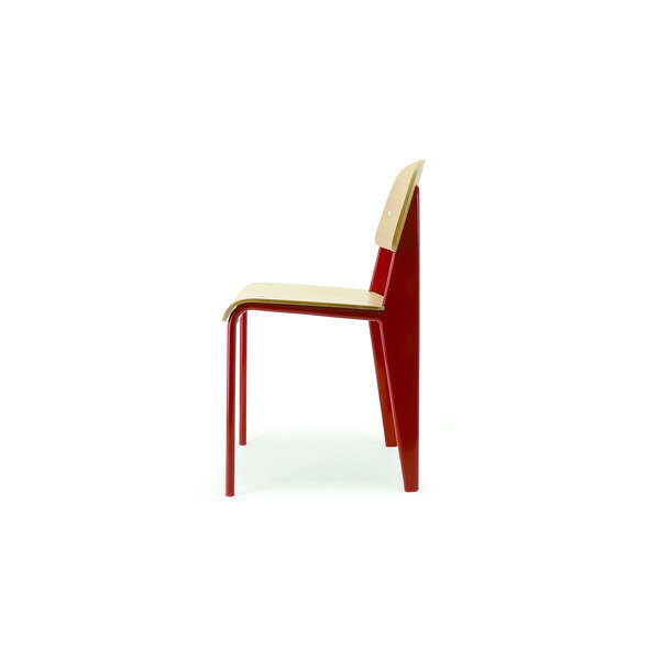 関家具 ダイニングチェア トーラス フレームブラック/座面ナチュラル [ ジャン・プルーヴェ Standard Chair スタンダードチェア リプロダクト ]