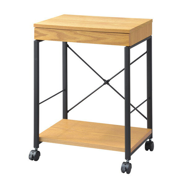 東谷 デスクワゴン W450×D340×H620mm ナチュラル END-330NA [ ワゴン サイドテーブル デスク収納 ]
