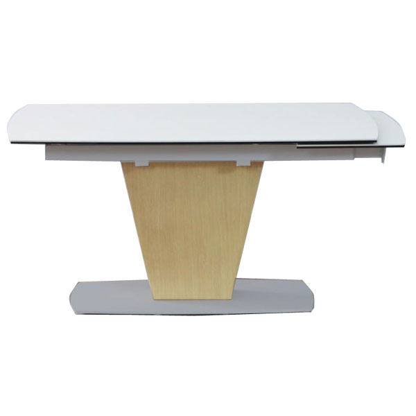 ダイニングテーブル UP シウバ 伸長式ダイニングテーブル セラミック 4人 6人 W140cm〜180cm 東馬 ホワイト 伸縮 テーブル おしゃれ