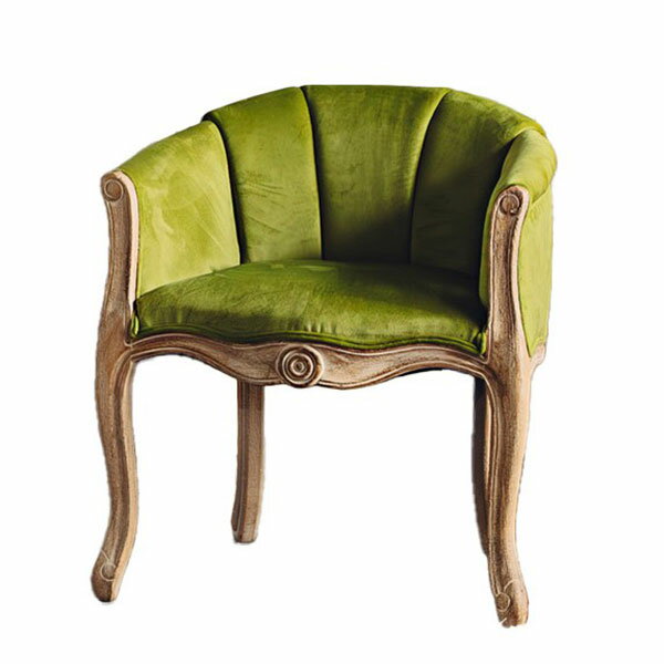 東馬 UP マダム ピーコ ラウンジチェア グリーン 家具 チェア 椅子 リビング 待合室 サロン アンティーク調