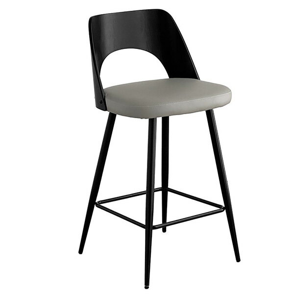 東馬 ベクター バーチェア グレー 家具 チェア 椅子 スチール脚 ハイチェア カウンターチェア