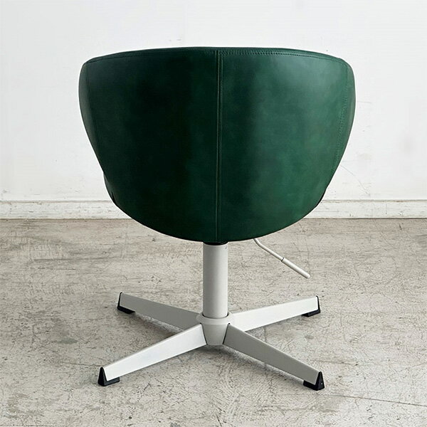 東馬 UP フラム ラウンドチェア グリーン 家具 チェア 椅子 スチール脚 デスクチェア 昇降 リビング [2]