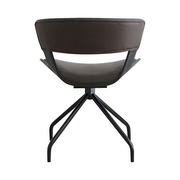 東馬 TM ルシア ラウンドチェア ブラウン 家具 チェア 椅子 スチール脚 リビング ダイニング [3]