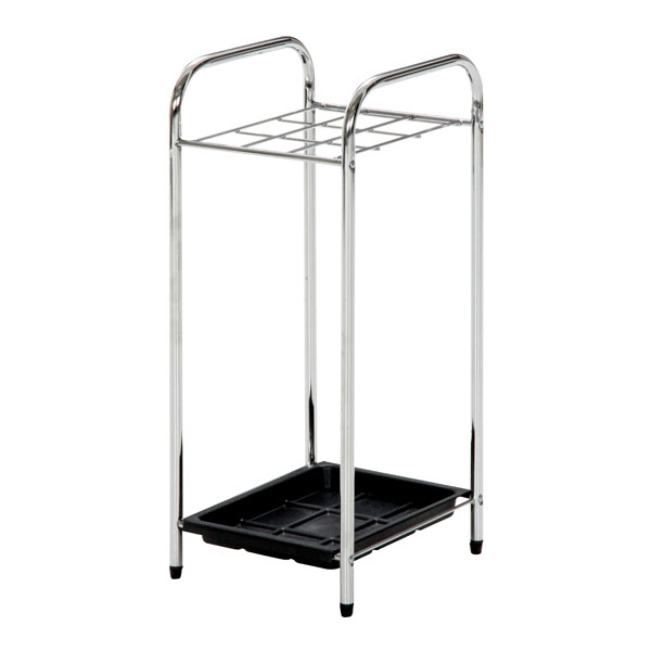 不二貿易 傘立て クロム 9本用 2459T 傘 エントランス 玄関 金属製 シンプル オフィス 会社