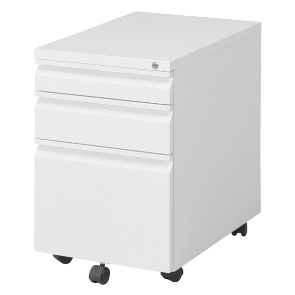 不二貿易 インキャビネット ルイン ホワイト KHL-355WH 収納家具 収納 キャビネット デスク 書類 小物 整理 鍵付