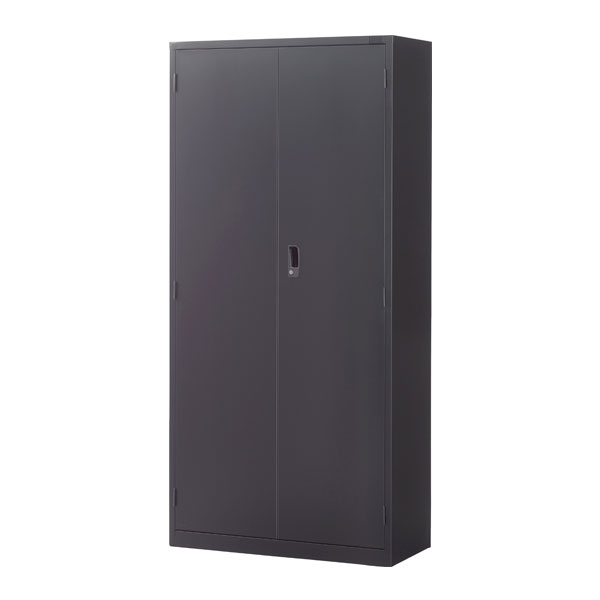 生興 ASKシリーズ 両開き書庫 ブラック 下置用 W880×D400×H1860mm ASK-36H[ オフィス家具 収納 収納家具 書庫 スチール書庫 ]