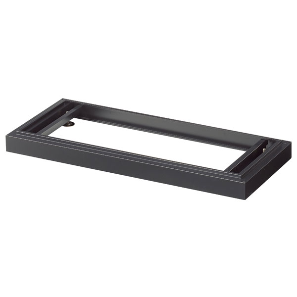 Rakuten - 生興 ASKシリーズ アジャスターベース ブラック W880×D400×H60mm ASK-AB[ オフィス家具 収納 収納家具 書庫 スチール書庫 ]