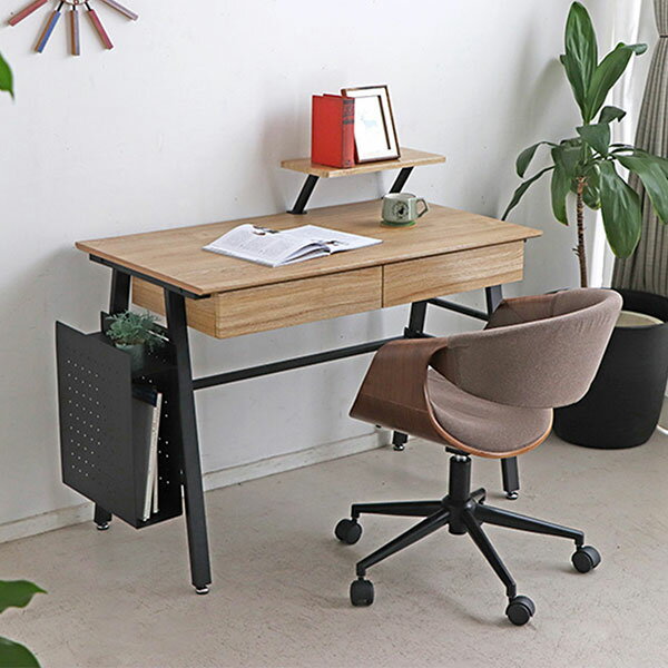 ワークデスク リッシュ 幅1000mm 奥行550mm 高さ740mm ナチュラル 東馬