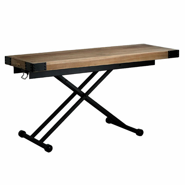 リフティングテーブル プーリー スリム 幅1400mm 奥行500mm 高さ280〜770mm 329 東馬