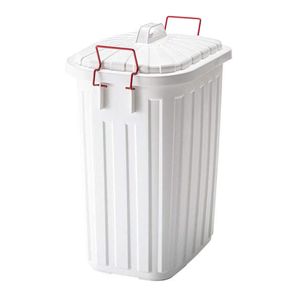 【ポイント5倍】ごみ箱 60L 幅360mm 奥行554mm 高さ622mm タフカン ホワイト LFS-938WH 東谷 [2]