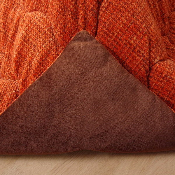 イケヒコ ノート 薄掛こたつ布団 正方形 190×190cm オレンジ NOT190190 [3]