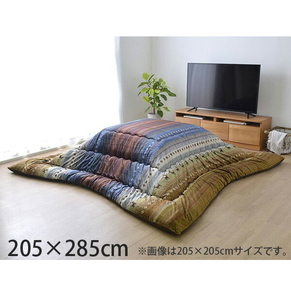 イケヒコ ラディ 厚掛こたつ布団 ギャッベ柄 長方形 205×285cm マルチ RDY205285
