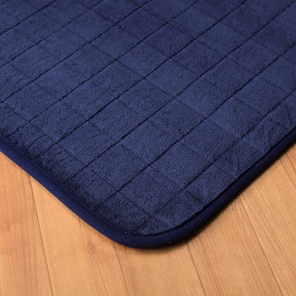 イケヒコ レイヤー キルトラグ アルミシート入 ホットカーペット対応 長方形 200×240cm ネイビー LYR240 [2]
