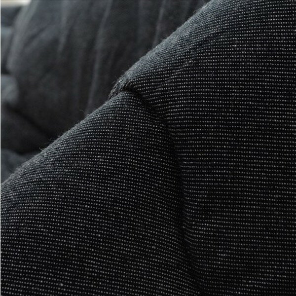 イケヒコ 先染め 厚掛こたつ布団 デニム 長方形 205×285cm ブラック SDM205285 [2]