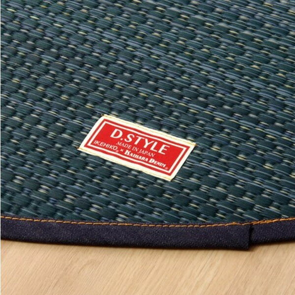 イケヒコ 純国産 い草カーペット Fジョイ 楕円 約190×210cm レッド [ 国産 い草ラグ ラグ カーペット 楕円形 カラフル ]