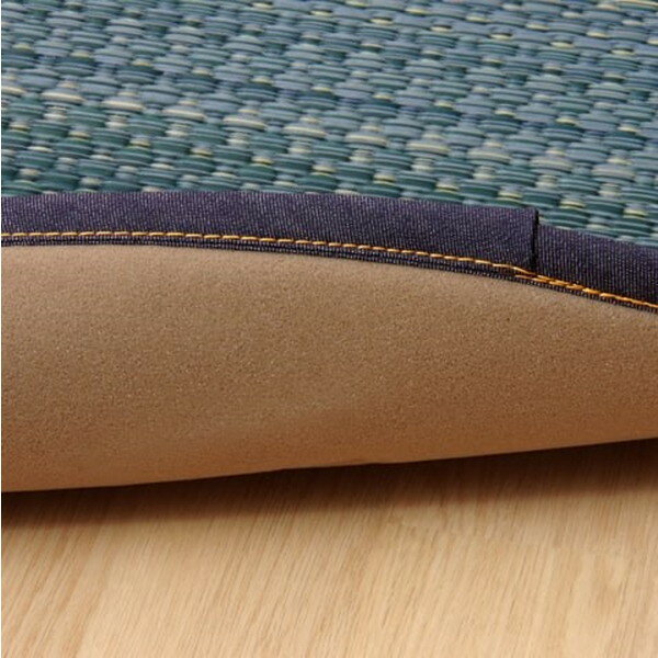 イケヒコ 純国産 い草カーペット Fジョイ 楕円 約190×210cm レッド [ 国産 い草ラグ ラグ カーペット 楕円形 カラフル ] [2]