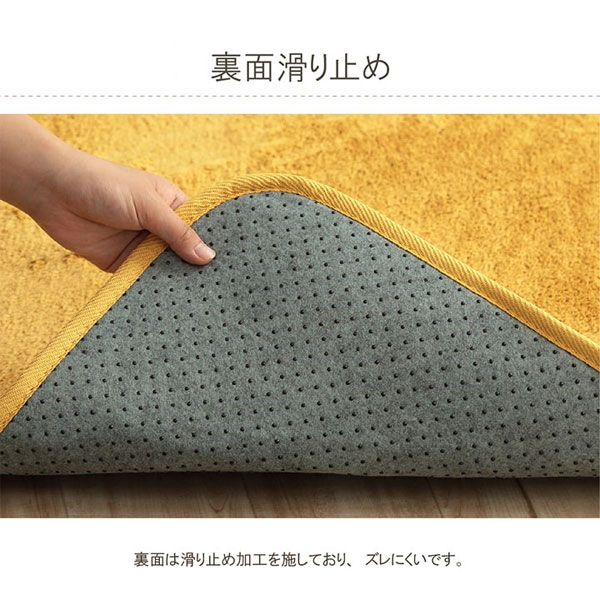 イケヒコ フィリップ2 ふわふわラグ 200×300cm アイボリー 敷物 ラグ シンプル ふわふわ 洗える オールシーズン [2]