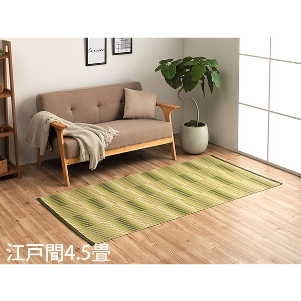 Rakuten - イケヒコ ポリプロピレンラグ 日和 江戸間4.5畳 (261×261cm) グリーン HYR261261 [ 洗える PPラグ ラグ カーペット 国産 日本製 ]
