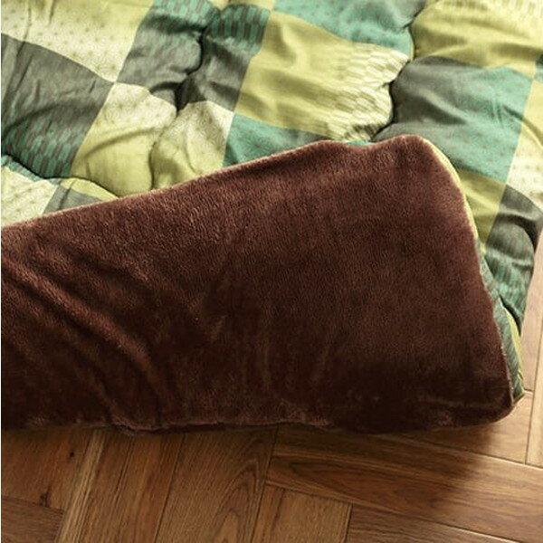 イケヒコ 大河 こたつ布団 市松模様 長方形 205×245cm グリーン G6032819 [ こたつ 掛け布団 厚掛け 和モダン 日本製 ] [2]