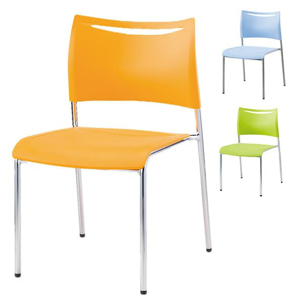 アイリスチトセ ミーティングチェア スタッキングチェア メッキタイプ 軽量 背・座樹脂 LTS-4MZ [会議イス 学校 体育館 公民館 チェア いす 椅子 集会場 業務用 会議用椅子 会議椅子 会議室 オフィス家具 スタッキングチェア]