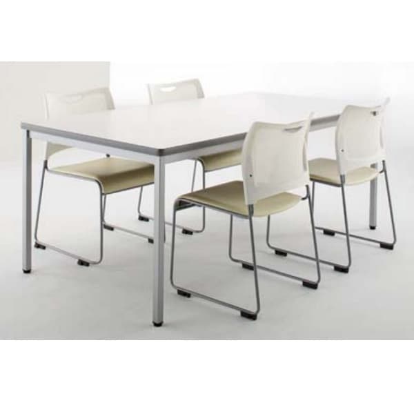 アイリスチトセ ミーティングテーブル スタンダードオフィステーブル 樹脂エッジ W1800×D750×H700mm CSOT-1875K [会議用テーブル 会議テーブル 会議用デスク 会議デスク 休憩室 食堂 オフィス用 会議室 ワーキングテーブル 作業テーブル 作業机 テーブル] [3]