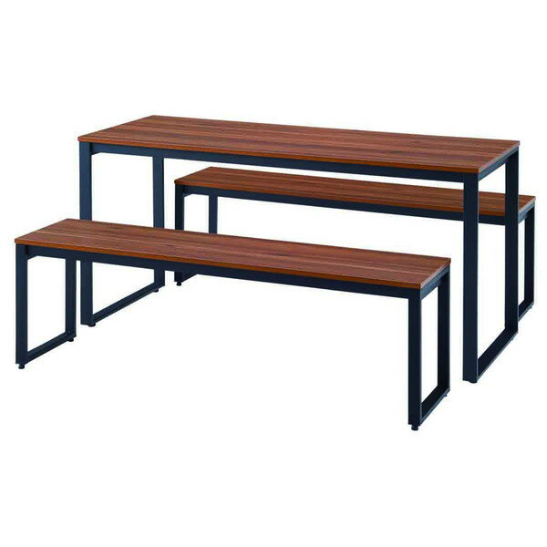 (個人宅+3300円)タック ベンチ MTKシリーズ W1500×D350×H460mm ブラック脚 ホワイト MTKB1535-WHBK [2]