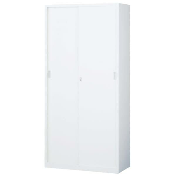 生興 ニュースタンダード書庫 A4対応書庫 ANWシリーズ(ホワイト) 下置き用(アジャスター付) スチール引戸書庫 W880×D400×H1850 ANW-36S 収納家具 引戸書庫 引き違い書庫 オフィス家具 事務所 キャビネット 書棚 本棚 シェルフ 収納 オフィス収納 業務用