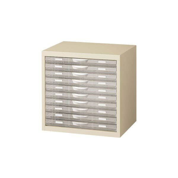 生興 A3判整理ケース A3判卓上型 プラスチック引出し W490×D400×H495 A3G-P110S[ 収納家具 整理ケース ..