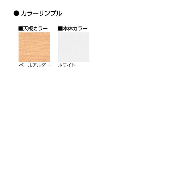 生興 NSカウンター ローカウンター W1200×D700×H700 NSL-12TPW (天板ペールアルダー/本体ホワイト) [白色 ロビー 受付 カウンター オフィス家具 オフィス用 オフィス用品] [2]