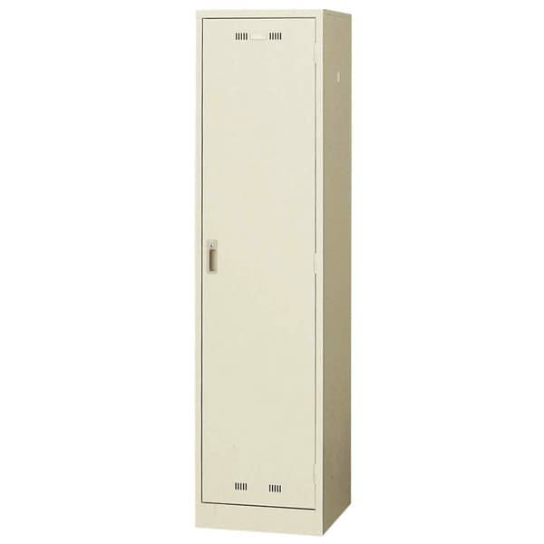 Rakuten - 生興 SLKロッカー シリンダー錠 ニューグレー色 ロッカー 1人用 W455×D515×H1790 SLK-1 [スチールロッカー 1人用ロッカー ロッカー 収納家具 オフィス家具 オフィス収納 会社 企業向け スチール製]