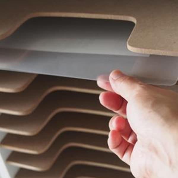 R・Fヤマカワ ペーパーラック ローダブル カラー：ホワイト W547×D350×H1067mm RFPR-LD [書庫 木製書庫 キャビネット 収納家具 壁面収納 壁面家具 本棚 書棚 オフィス家具 オフィス用 オフィス用品 オフィス収納 白色]