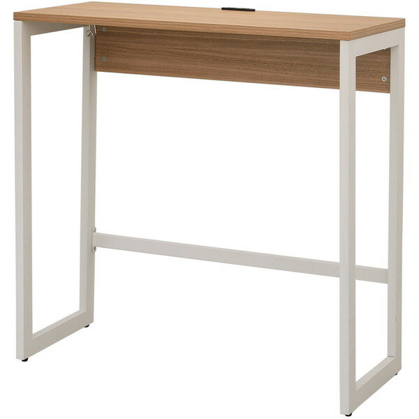 R・Fヤマカワ リスム ハイデスク W1000×D450×H1050mm ウォルナット×ホワイト脚 RFFHD-1045DM-WL