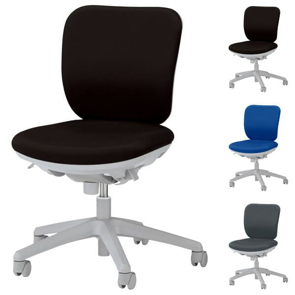 Without Armrest - ライオン事務器 オフィスチェアー(セレーナ) 肘なし No.2910F [オフィスチェア 事務用チェア オフィス用品 オフィス用 オフィス家具 チェア 椅子 イス 事務椅子 デスクチェア パソコンチェア 高機能 セレーナ]