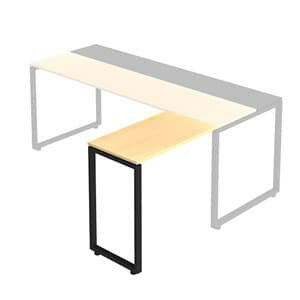 Garage NS L型連結天板 メラミン仕様 NS-047LM [テーブル デスク デザインデスク 事務机 事務デスク 机 つくえ 事務用 オフィス家具 オフィス用 オフィス用品] [3]