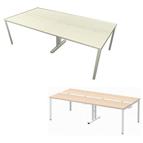 Garage フリーアドレスデスク 多人数用デスク MP-2412SS 幅240cm [デスク オフィス家具 オフィス用 オ..