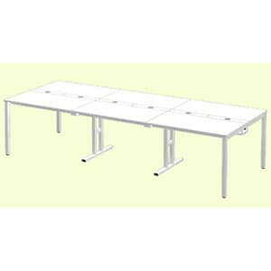 Garage フリーアドレスデスク 多人数用デスク MP-3012SS 幅300cm [デスク オフィス家具 オフィス用 オフィス用品] [2]