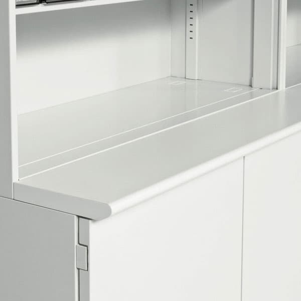 ライオン事務器 デリカウォール Vシリーズ 作業用天板 W900×D180mm ホワイト V918-WT1 663-57 [書庫 木製書庫 キャビネット 収納家具 壁面収納 壁面家具 書庫用天板 オプション 本棚 オフィス家具 オフィス用 オフィス用品 オフィス収納 白色]