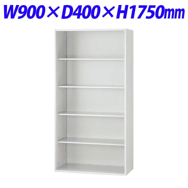 乐天商城 - ライオン事務器 オフィスユニット EWシリーズ オープン型 下置専用 W900×D400×H1750mm ライトグレー EWS-18K【別売ベース必須】[ 書庫 スチール書庫 収納家具 壁面収納 壁面家具 オープン書庫 オフィス家具 オフィス収納 下置用 ]