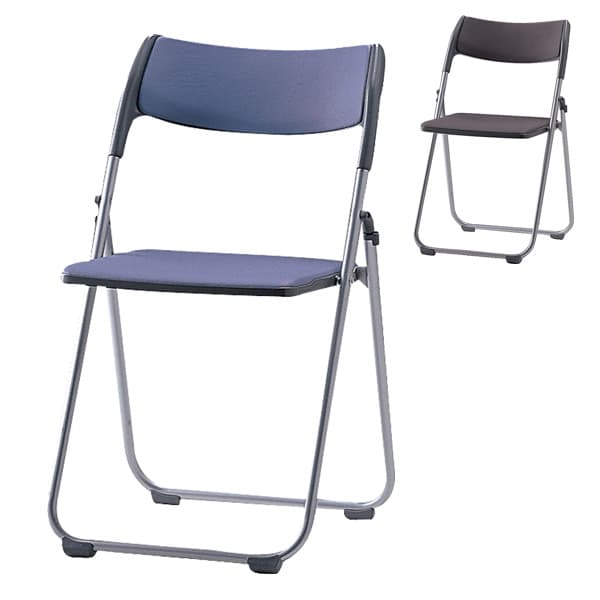 サンケイ 折りたたみ椅子 パイプイス スチール脚 粉体塗装 レザー張り SCF65-MX[折りたたみイス 学校 ..