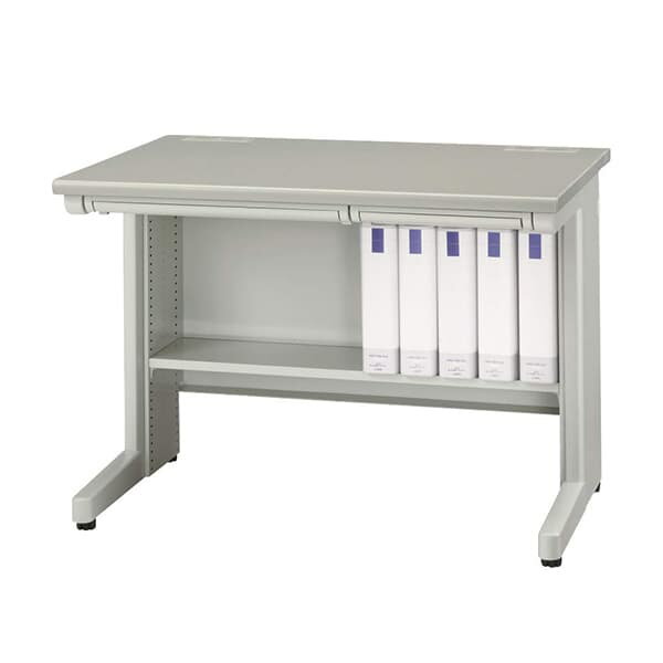 ライオン事務器 足元棚 EDシリーズ専用 平机 W1100×D700mm用 ライトグレー ED-FT117【デスク別売】 [2]