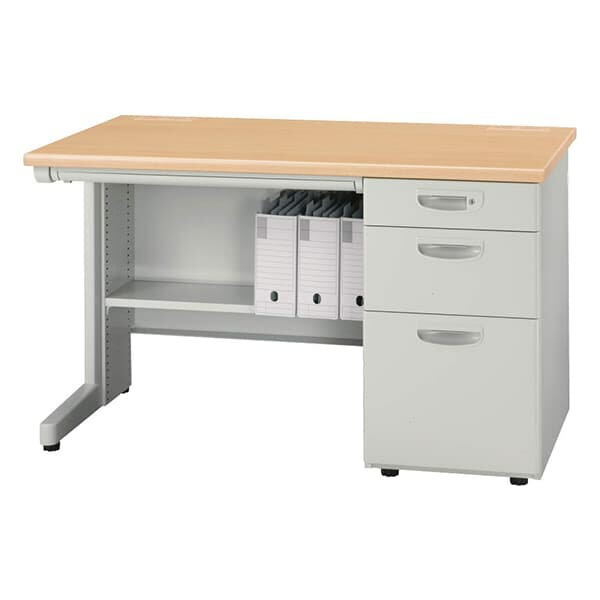 ライオン事務器 足元棚 EDシリーズ専用 片袖机 W1100×D700mm用 ライトグレー ED-FT117S【デスク別売】