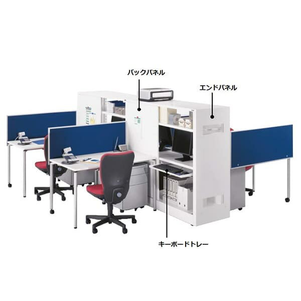 ライオン事務器 バックパネル ハーフサイズ H700×W1000mm用 ITラックシステム W500×D20×H700mm ホワイト ITR-BP0750 732-34 [物品棚 スチール製 スチール書庫 スチールラック パソコンラック 収納家具 オフィス家具 オフィス用 オフィス用品 オフィス収納 白色]