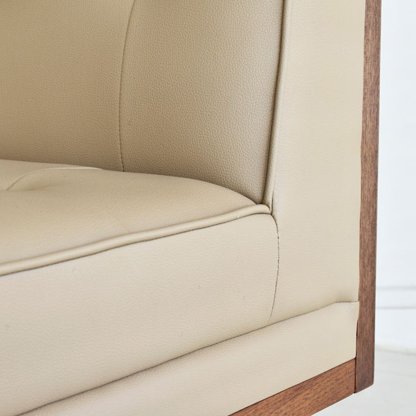 GART ニム カウチソファ 右肘 W1360×D610×H740mm ブラウン [ ガルト 家具 NIM リビング ダイニング PVC ] [3]