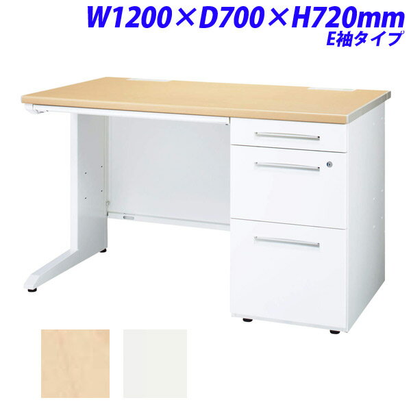 ライオン事務器 LDV ビジネスデスク 片袖机 片袖デスク E袖タイプ W1200×D700×H720mm LDV-M127SS-E [テーブル デスク オフィスデスク 事務机 事務デスク 机 つくえ 事務用 オフィス家具 オフィス用 オフィス用品]